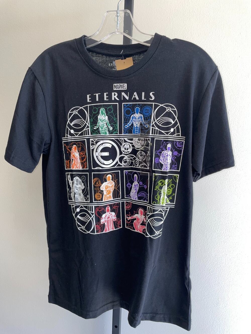 Marvel The Eternals Black Graphic Print Short Sleeve T Shirt (26513)